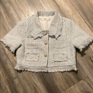 Stylish Women's Tweed Vest Jacket